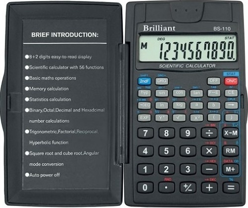 Brilliant: BS-110 калькулятор  (в т. ч. для науки і освіти, інженерів)